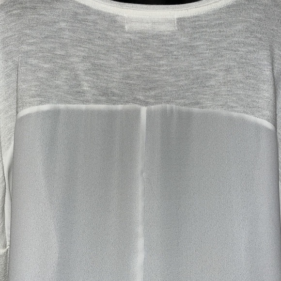 MEADOWS & BYRNE Sheer Cream Blouse - Picture 6 of 8